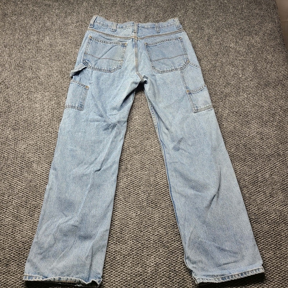 Vintage Faded Glory Carpenter Jeans Mens 30x30 Workwear Utility Skater Y2K Baggy